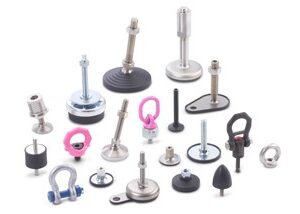 lifting gear and rubber elements